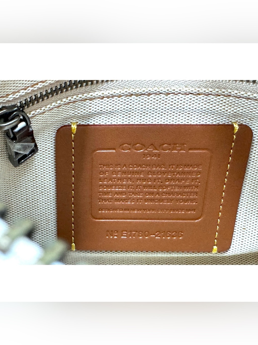 COACH ROGUE 25 CHERRY PRINT SHOULDER BAG IN BP/CHALK - Picture 8 of 10